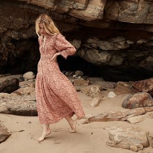 Doen Monet Dress-Pink Valley Floral